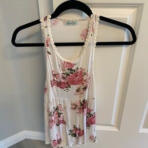 Cotton floral tank